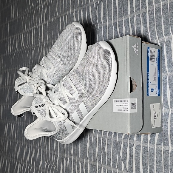 adidas Shoes - Adidas Women's Cloudfoam Pure 2.0 Light Gray and White Sneakers Size 9
